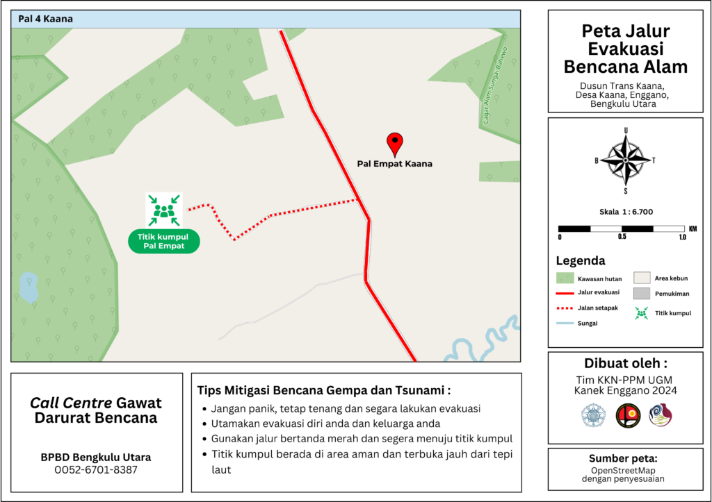 evakuasi dusun pal empat kaana